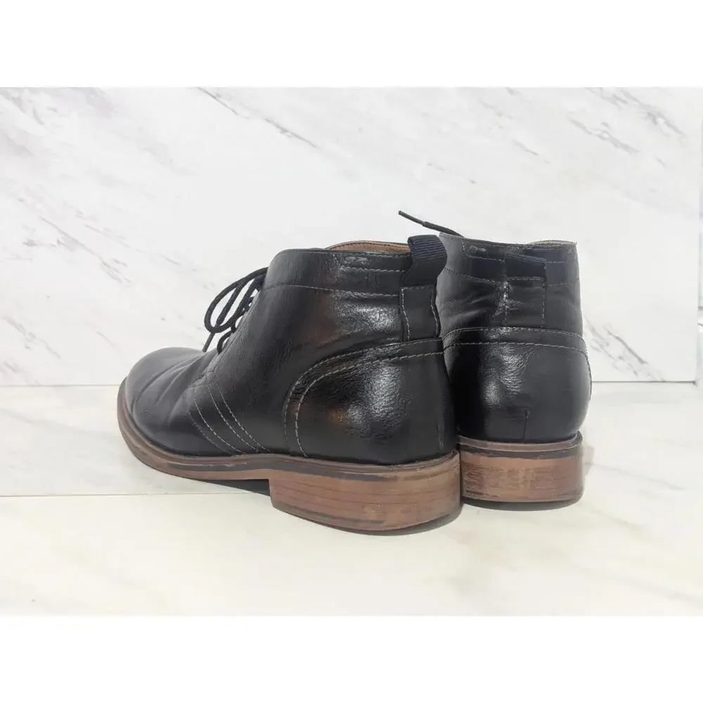 Sonoma Men’s Shoes Black Ankle Boot Ortholite 10.5 M